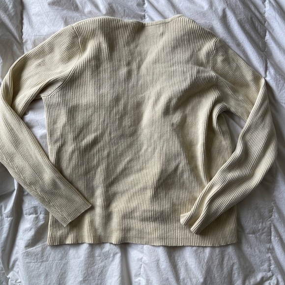Yellow button up cardigan - Picture 4 of 5